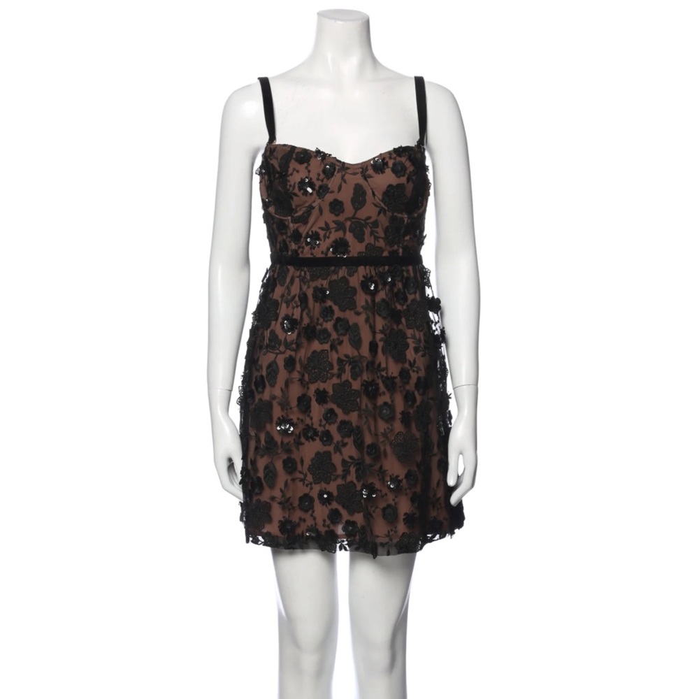 New For Love and Lemons Beatrice Embellished Lace Mini Dress M - Picture 13 of 15